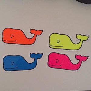 Vineyard vines neon stickers